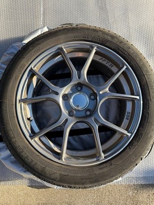 JDM Tanabe SSR GTX02 17x7.0J +48 PCD114.3 5H Hub diameter 73mm darksil (No Tires) - Image 4