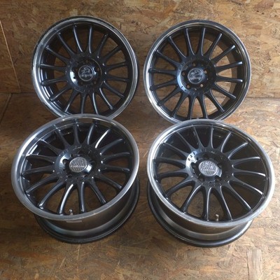 JDM Mercedes-Benz C-Class Curl Son 1/16 EVO Used Aluminum Wheel 4-Wheel Set (No Tires)