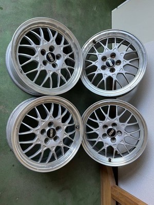 JDM used BBS aluminum wheel 4wheels set PCD 100 made in Japan from Nii (No Tires)
