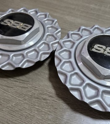 JDM Rare Low-Type BBS RS Center Caps Screw Type Set of 2 16-inch/17-in (No Tires) - Image 6