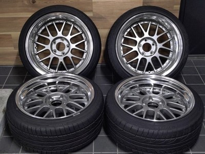 JDM Deep RimSSR Professor MS-1 4-Wheel Set 9.5J +18/+30 185-hole PCD114 (No Tires)