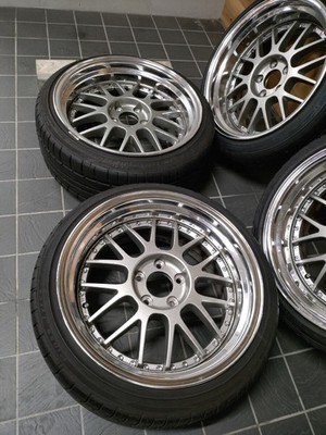 JDM Deep RimSSR Professor MS-1 4-Wheel Set 9.5J +18/+30 185-hole PCD114 (No Tires) - Image 3
