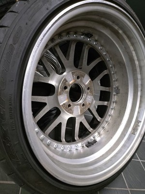 JDM Deep RimSSR Professor MS-1 4-Wheel Set 9.5J +18/+30 185-hole PCD114 (No Tires) - Image 9