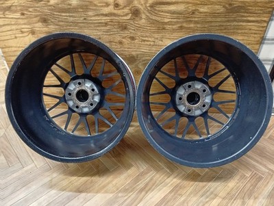 JDM BBS RG114 RG115 188.0/9.0J 5/114.3 +40/+42 BK/Rim RED Used Set of (No Tires) - Image 9