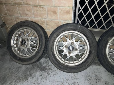 JDM Subaru Vivio Genuine Optional BBS Wheels 13-inch 4J +45 br BBS (No Tires) - Image 3