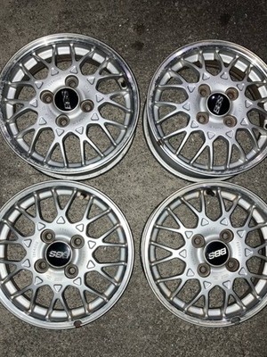 JDM Subaru Vivio Genuine Optional BBS Wheels 13-inch 4J +45 br BBS (No Tires) - Image 5