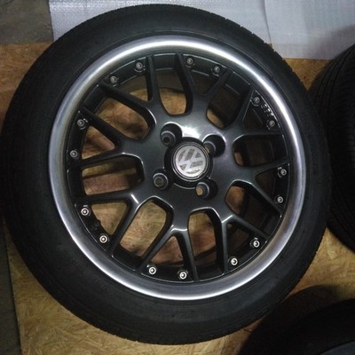JDM VW Genuine BBS RS772 Rim Polished Gunmetal Disc Specification 4-ho (No Tires) - Image 5
