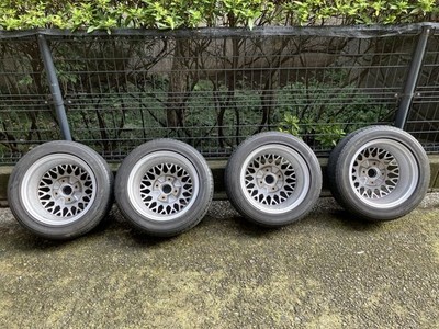 JDM BBS Mesh Wheels 4-Wheel Set with Center Caps 14-inch 114.3mm 4-hole (No Tires) - Image 2