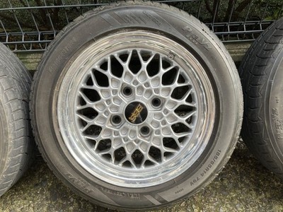 JDM BBS Mesh Wheels 4-Wheel Set with Center Caps 14-inch 114.3mm 4-hole (No Tires) - Image 4