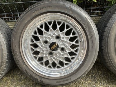 JDM BBS Mesh Wheels 4-Wheel Set with Center Caps 14-inch 114.3mm 4-hole (No Tires) - Image 6