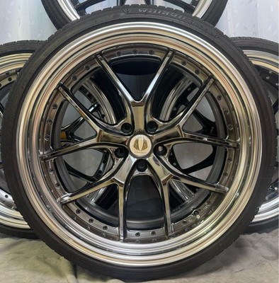 JDM Top-of-the-line ultra-lightweight deep-dish step-rim wheels and ti (No Tires) - Image 2