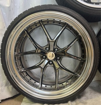 JDM Top-of-the-line ultra-lightweight deep-dish step-rim wheels and ti (No Tires) - Image 4