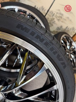 JDM 80 Harrier 21-inch Leonis MV tire and wheel 4-piece set with lug n (No Tires) - Image 11