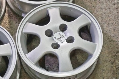 JDM Rare discontinued Honda GA3 logo genuine TS 14in 5J +35 PCD100 sui (No Tires) - Image 4