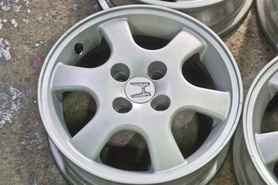 JDM Rare discontinued Honda GA3 logo genuine TS 14in 5J +35 PCD100 sui (No Tires) - Image 5