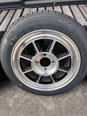 JDM Hayashi Racing BS tires 14-inch 6J 38 mirror polished finish (No Tires) - Image 5
