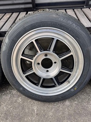 JDM Hayashi Racing BS tires 14-inch 6J 38 mirror polished finish (No Tires) - Image 6