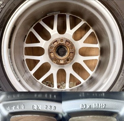 JDM BBS RX239 18x8J Offset +40 PCD114.3 5H Yokohama GEOLANDAR A/T-S 265 (No Tires) - Image 8