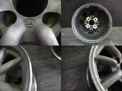 JDM Used Used 14-inch 4-Wheel Set Wheel Set / Black Racing / 14x6J+22 / 14x (No Tires) - Image 2
