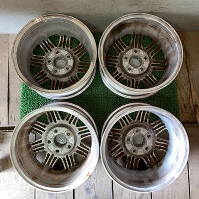 JDM Nissan genuine wheels for older cars: Skyline Silvia Laurel Gloria (No Tires) - Image 9