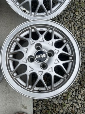 JDM Rare BBS 14-inch 6.5J +38 PCD100 4-Wheel Set br br BBS (No Tires) - Image 3