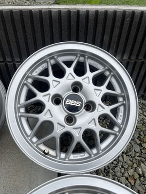 JDM Rare BBS 14-inch 6.5J +38 PCD100 4-Wheel Set br br BBS (No Tires) - Image 4