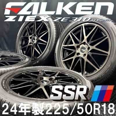 JDM 2024 Tanabe SSR Blikker 01M & 225/50R18 FALKEN ZIEX ZE310R 4-Wheel Set N (No Tires)