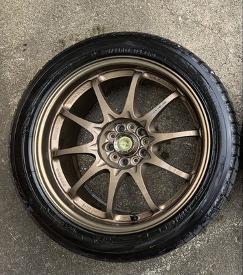 JDM RAYS CE28N 17x7.5J +33 iG70 225/45R17 PCD100 5H 4-Way Bronze br RAY (No Tires)