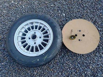 JDM AE86 Late Model Genuine Option Intra Wheel Spare Tire + Dedicated (No Tires)