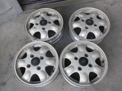 JDM Aluminum Wheels 4-Wheel Set Tinky Genuine Old Car Rare PCD 114.3 EN (No Tires)