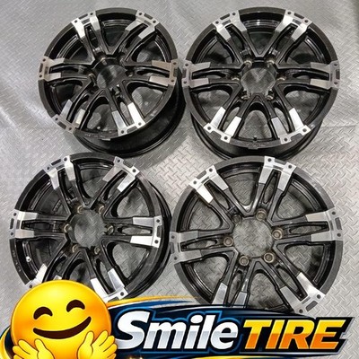 JDM HOT STUFF Matte Black Wolf 17x7.5J +40 PCD139.7-6 holes Rare Pajero (No Tires)