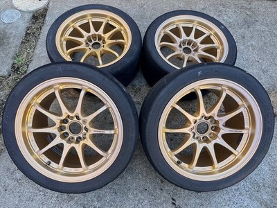 JDM Out of print 4-Wheel Set RAYS VOLK RACING CE28 9j+15 pcd114.3 Rays (No Tires)