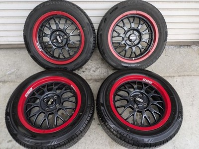 JDM BBS RG-F 15 RG294 6.5J +38 PCD100 4H 4-Wheel Set . Tires are 185/60R1 (No Tires)