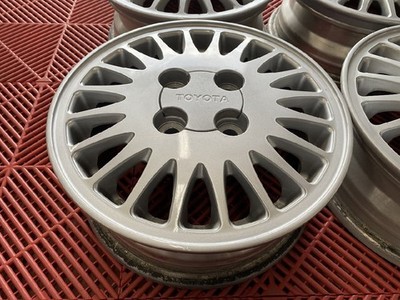 JDM TOYOTA Genuine Toyota 13x5J PCD100 4H +45 Hub 54 ♪ Wheels only 4-b (No Tires) - Image 8