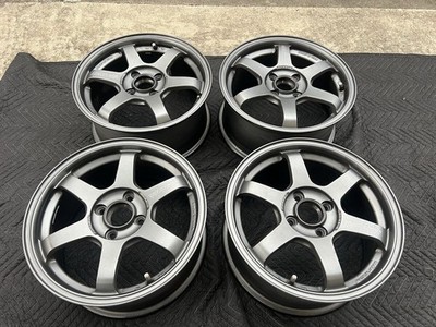 JDM RAYS VOLK RACING CLUB RACER TE37 154-Wheel Set forged wheels 7J +48 (No Tires)