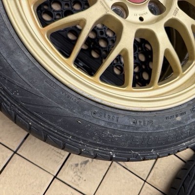 JDM BBS RG-F RG357 15x6.5J 4-hole PCD100 INSET+37 forged wheels with 18 (No Tires) - Image 2