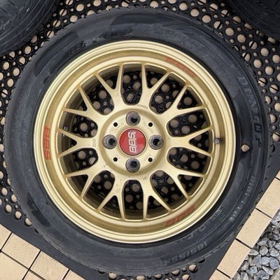 JDM BBS RG-F RG357 15x6.5J 4-hole PCD100 INSET+37 forged wheels with 18 (No Tires) - Image 9