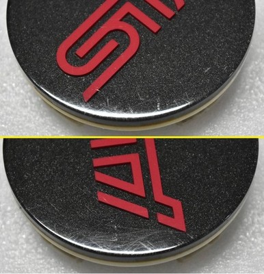 JDM Subaru STI Genuine Aluminum Wheel Center Caps 4 pieces CAP-A79 App (No Tires) - Image 7