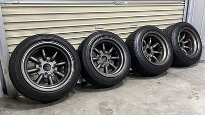 JDM Watanabe 15x9J-13 9.5J-19 R-type PCD114.3 4-hole High-grip tires in (No Tires)