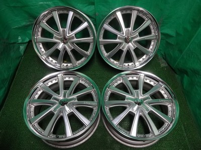 JDM Lowenhart LK5 20x8.5J +38 5H PCD114.3 Used Aluminum Wheel 4-Wheel Set Hi39 (No Tires)