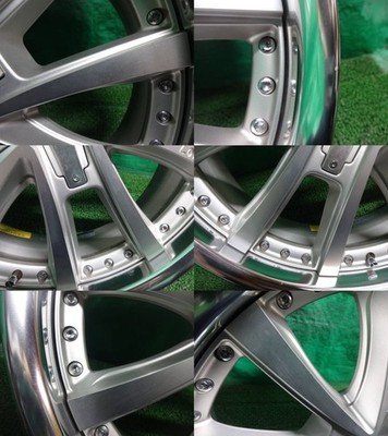 JDM Lowenhart LK5 20x8.5J +38 5H PCD114.3 Used Aluminum Wheel 4-Wheel Set Hi39 (No Tires) - Image 8