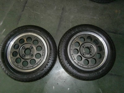 JDM Rare? Autostrada 13x5.5J 100 195/55R13 P600 Pirelli Abe Shokai 2-Bo (No Tires)