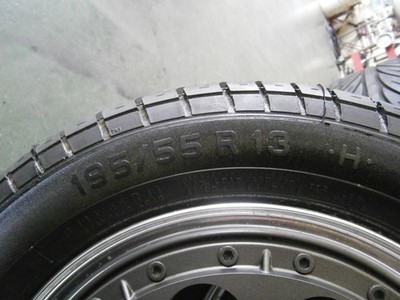 JDM Rare? Autostrada 13x5.5J 100 195/55R13 P600 Pirelli Abe Shokai 2-Bo (No Tires) - Image 9