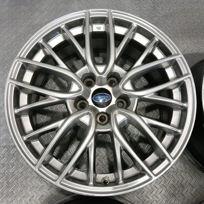 JDM Rare model Subaru WRX S4 STI genuine 18x8.5J +55 PCD114.3-5 hole by (No Tires) - Image 2