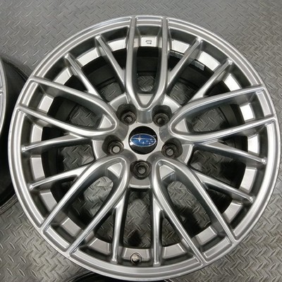 JDM Rare model Subaru WRX S4 STI genuine 18x8.5J +55 PCD114.3-5 hole by (No Tires) - Image 3