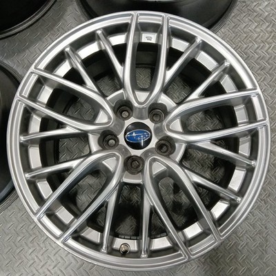 JDM Rare model Subaru WRX S4 STI genuine 18x8.5J +55 PCD114.3-5 hole by (No Tires) - Image 5