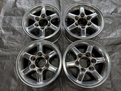 JDM Rare Chrome Plated Nissan Terrano Genuine 15x7j +40 6-hole PCD139. (No Tires)