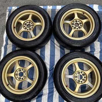 JDM RAYS gramLIGHTS 57C 16x7J +33 4H/5H 100/114.3 gold 4-Wheel Set with (No Tires)
