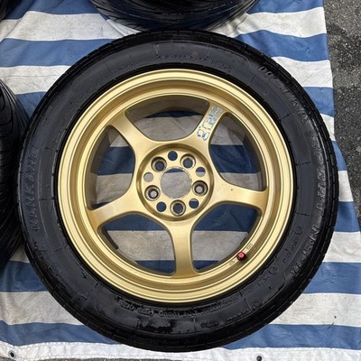 JDM RAYS gramLIGHTS 57C 16x7J +33 4H/5H 100/114.3 gold 4-Wheel Set with (No Tires) - Image 4