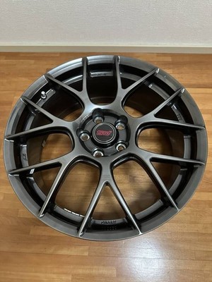 JDM Used 19STI Performance Wheel Dark Silver 8.0J 53 P.C.D 114.3 BBS f (No Tires)